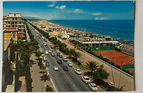 Antigua Postal Rambla Pescara Italia  P0076