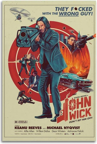 Póster De La Película John Wick Para Habitación Estética De 