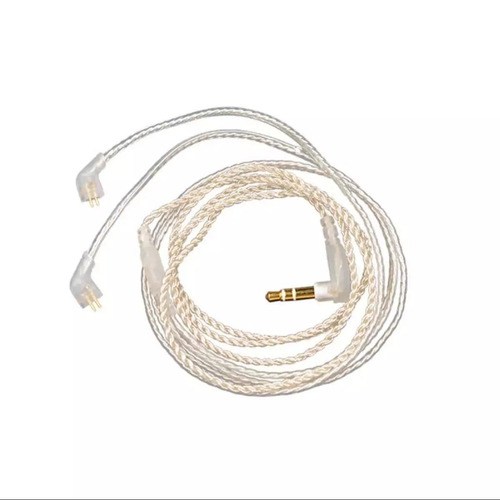 Imagen 1 de 10 de Cable Kz Auricular  Mini Plug - 120cm - Original Plata A B C - Representante Oficial Kz