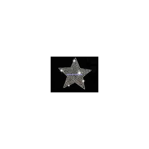 Diseño De Estrella De Estrás Clara De 4.5 , Transfere...
