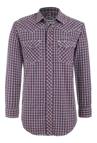 Camisa Vaquera Wrangler Hombre Manga Larga G60