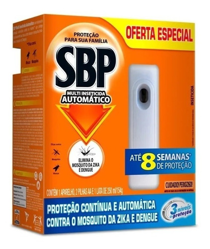 Sbp Multi Inseticida Automático Aparelho + Refil + Pilhas