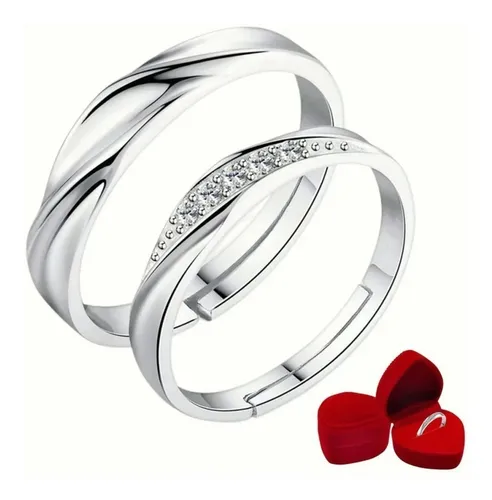 Anillos Compromiso Plata MercadoLibre