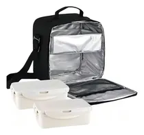 Comprar Bolso Lunchera Termica Porta Alimento Magefesa Color Negro Lunch Bag