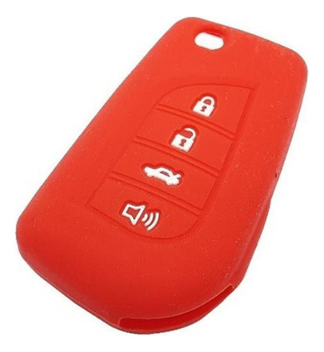 Capa Silicone 4 Botões Espada Toyota Rav-4 Rav4 2020