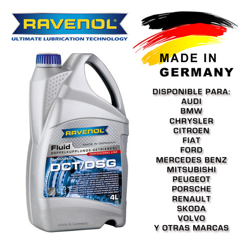 Aceite Para Caja De Cambios Dct Dsg Ravenol Sintetico 4 Lts