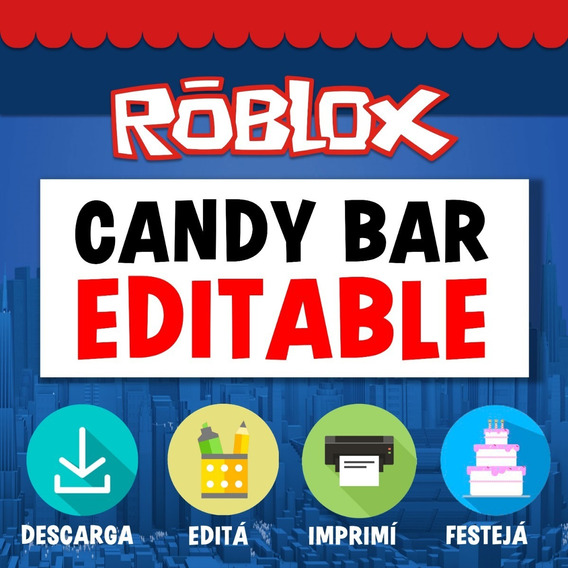 Candy Bar Roblox En Mercado Libre Argentina - roblox candy bar souvenirs cotillón y fiestas en mercado