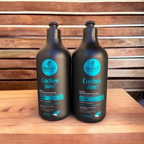 Kit 2 Leave In Cachos Sim Definição Nutrição 500 Ml Haskell