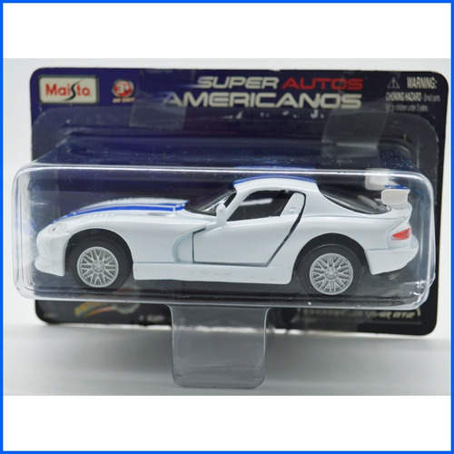 Super Autos Americanos Maisto Dodge Viper Gt2 - 1:43