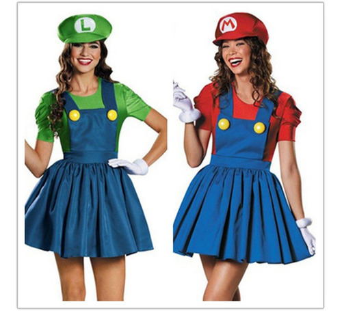 Anime Cos Super Mario Disfraz De Cosplay Para Mujer