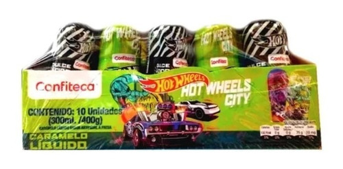 Caramelo Líquid Hot Wheels 10un - g a $66