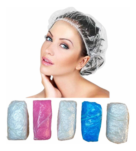 Gorros De Ducha Gorro De Baño Impermeable Spa Salon Set X10