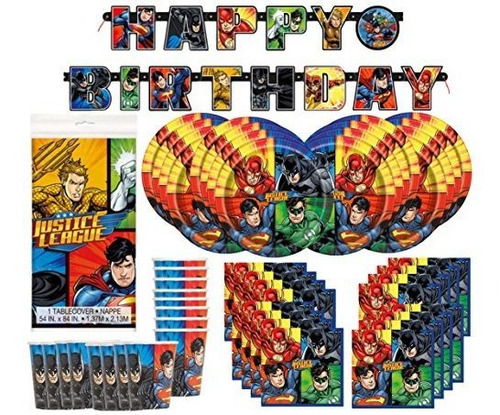 Dc Comics Liga De La Justicia Fiesta De Cumpleaños Superhero