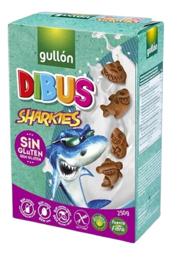 Combo X3 Cajas Galletitas Sin Gluten Gullon Sharkies Dibus