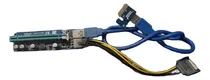 Comprar Tarjeta Riser Extension Pci Express 16x Usb 3.0 6 Pin Sata