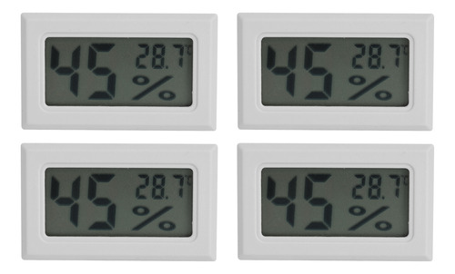 Medidor De Temperatura Y Humedad, 4 Unidades, Mini Medidores