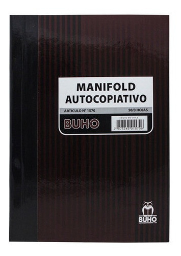 Formulario Manifold Triplicado 50 Hojas N 1570 Buho