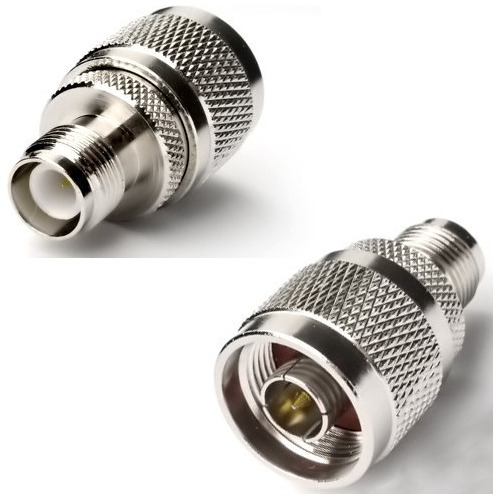 2 Adaptador Coaxial Rf Rp-tnc Hembra Conector Macho N