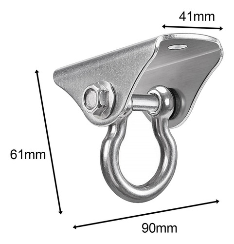 Colgador De Columpio Base De Techo Hebilla Hamaca Soporte De