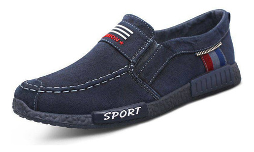 Zapatos Sin Cordones De Mezclilla Casual Para Hombre