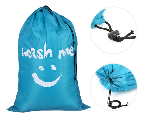 Bolsa De Lavandería Plegable Multifuncional De Nylon Con Cor