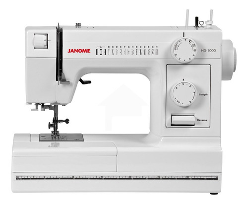 Janome Hd - Máquina De Coser Resistente Con 14 Costuras In. Color Blanco