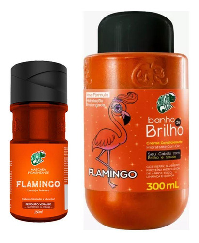  Kit Kamaleão Color Tonalizante Flamingo 150ml E Banho Brilho