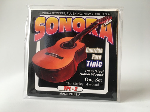 Encordado Acero Sonora Tpl-2 Tiple