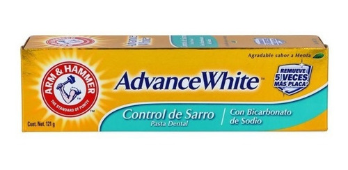 Pasta Arm And Hammer Advance White Control Sarro 121g Menta