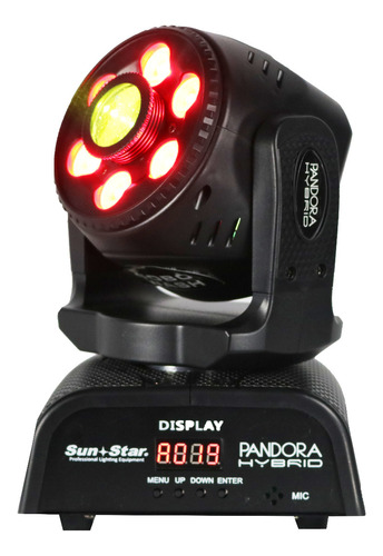 Cabeza Movil Spot 30w  Wash 10w Dmx Sun Star Pandora Hybrid