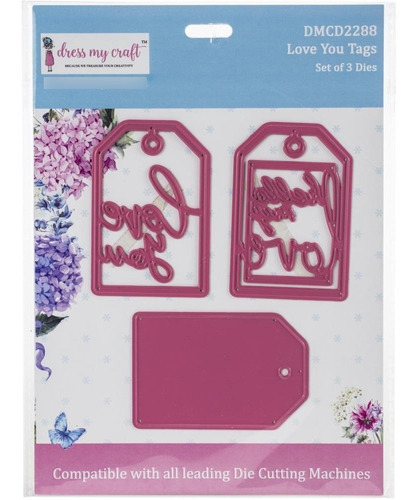 Scrapbooking Troqueles Dress My Craft Etiquetas X 3 - Tags