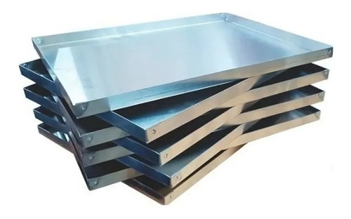 Pack X5 Bandeja Placa De Aluminio 40x30x2 Cm Panaderia Horno