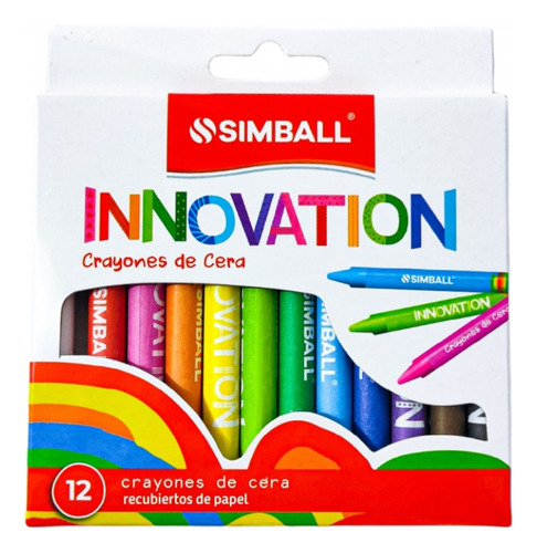Crayones De Cera X12 Simball