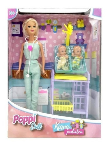 Muñeca Poppi Doll Kiara Pediatra