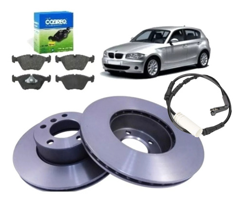 Discos De Freno Pastillas Y Sensor Bmw 120i Delanteros