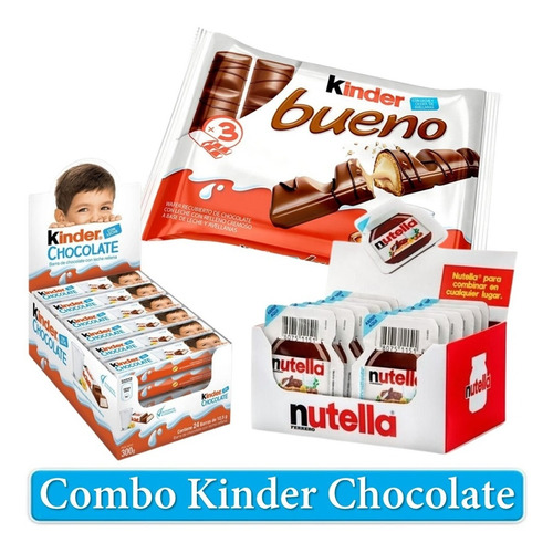 Combo Regalo Chocolates Ferrero Kinder Nutella