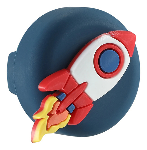 Funda Para Airtag Tipo Clip Diseños Niños Rocket