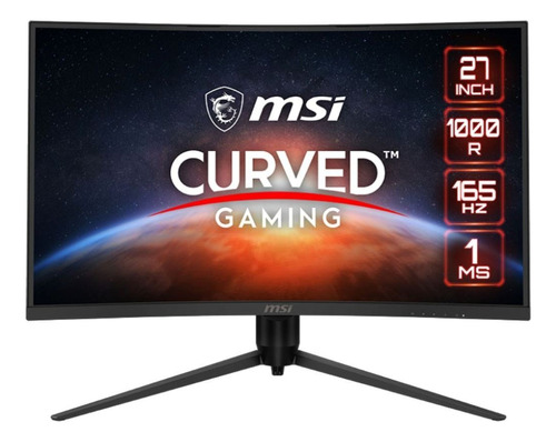 Monitor Gamer Msi 27  Curvo Fhd 1ms 165hz Tranza