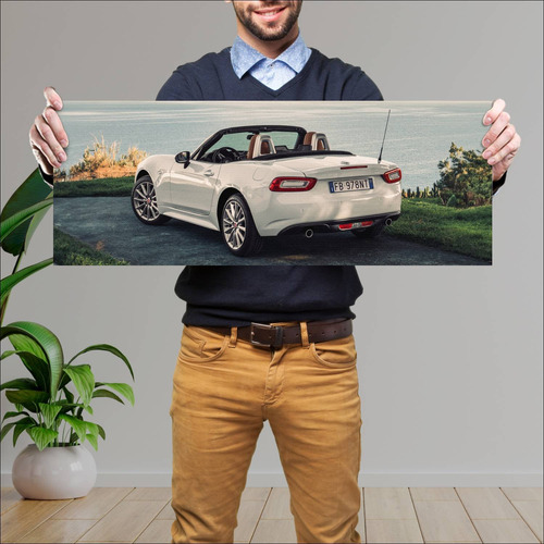 Cuadro 30x80cm Auto 2016 Fiat 124 Spider Auto 95