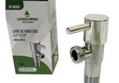 Llave De Arresto 1/2 X 1/2 De Acero Inoxidable Con Roseta 