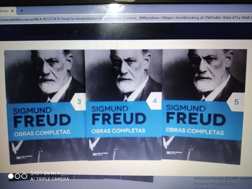 Freud - La Interpretacion De Los Sueños 3 Tomos - Nuevos