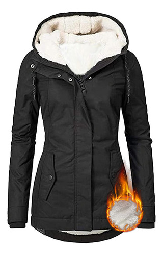 Chaqueta Abrigada De Invierno De Felpa Gruesa Para Mujer