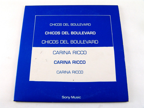 Chicos Del Boulevard Carina Ricco Cd Promo 1993 Seminuevo