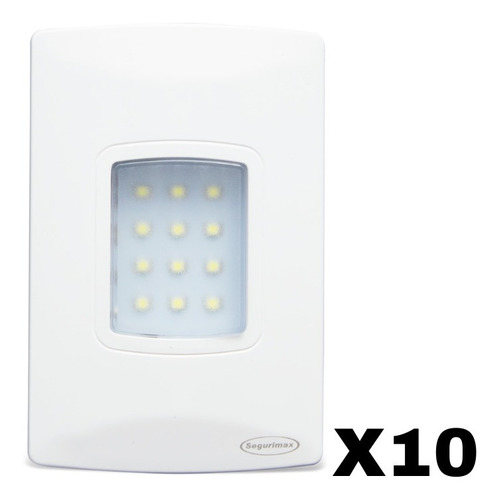 Kit 10 Iluminação Luz Led Embutir Branca 100 Lumens Bivolt Cor Branco 110v/220v