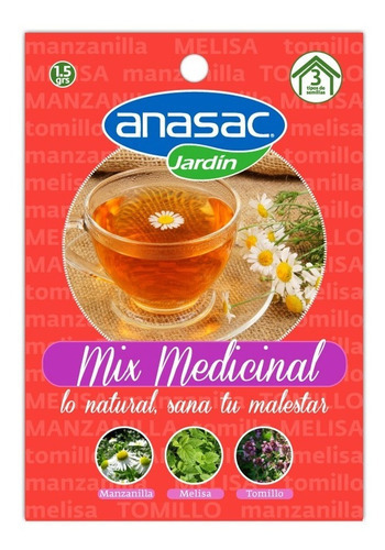 Semillas Mix Medicinal 1,5 Gr - Anasac 