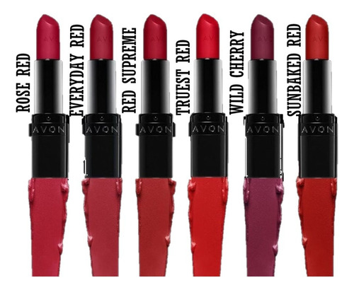 Labial Ultra Mate Y Mate Efecto Seda Avon Con Fps 15 Color Velve raspberry