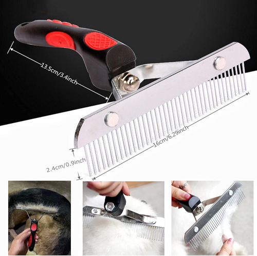 Rastrillo De Pelo Para Perros, Cepillo De Dientes Largos ...