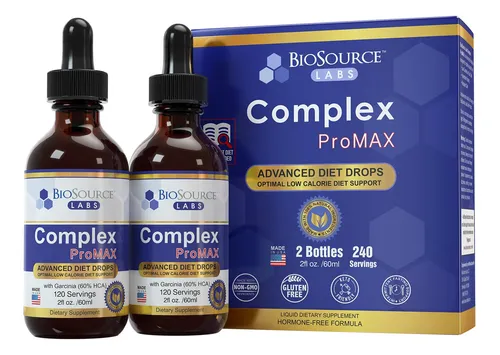 Diet Drops Biosource Labs Complex Promax, 60 Ml (paquete De