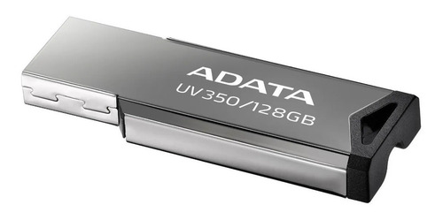Imagen 2 de 4 de Memoria Usb Adata Uv350 128gb Usb3.2 Acabado Metal Brillante