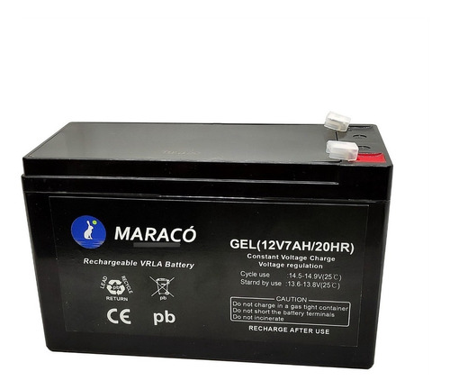 Batería Alarma Ups Solar Led Gel 12v 7amp Maracó® 01738